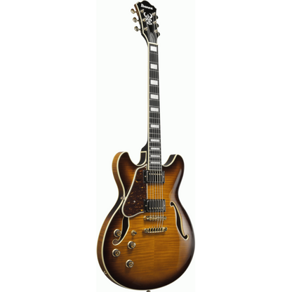 Ibanez AS93FML VLS Artcore Electric Guitar Left-Handed Violin Sunburst — view 3