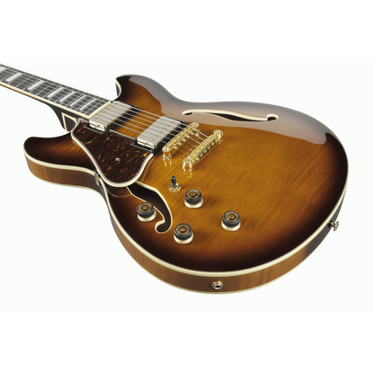 Ibanez AS93FML VLS Artcore Electric Guitar Left-Handed Violin Sunburst — view 6