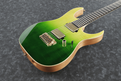 Ibanez LHM1 TGG Luke Hoskin Premium Electric Guitar W/Bag (Transparent Green Gradation) — view 3