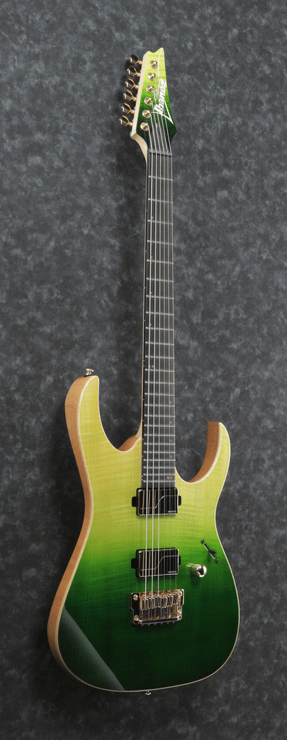 Ibanez LHM1 TGG Luke Hoskin Premium Electric Guitar W/Bag (Transparent Green Gradation) — view 4
