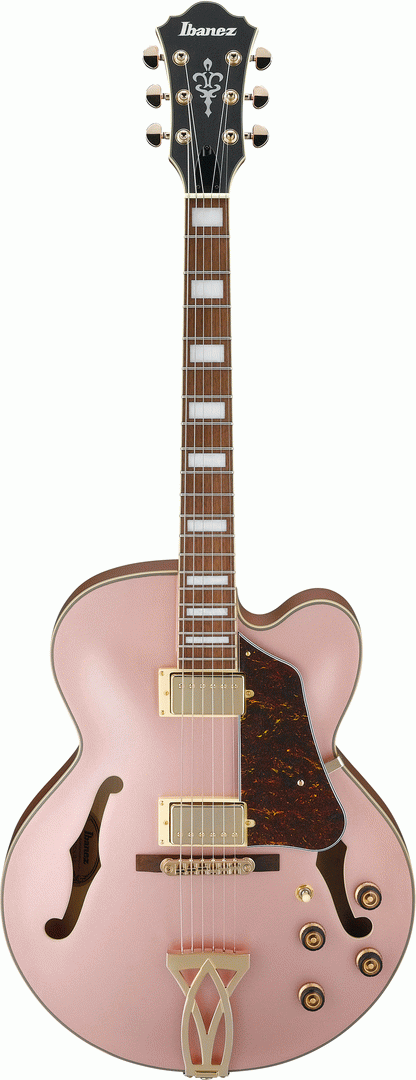 Ibanez AF75G RGF Artcore Guitar (Rose Gold Metallic Flat)