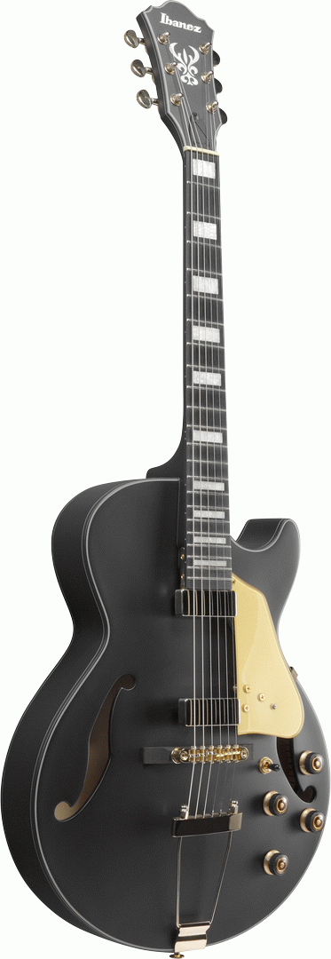 Ibanez AG85 BKF Artcore Guitar (Black Flat) — view 3