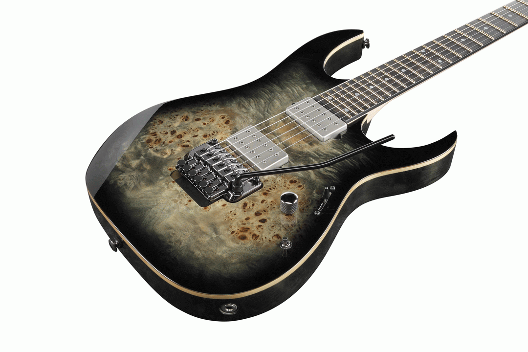 Ibanez RG1120PBZ CKB Premium Electric Guitar W/Bag (Charcoal Black Burst) — view 4