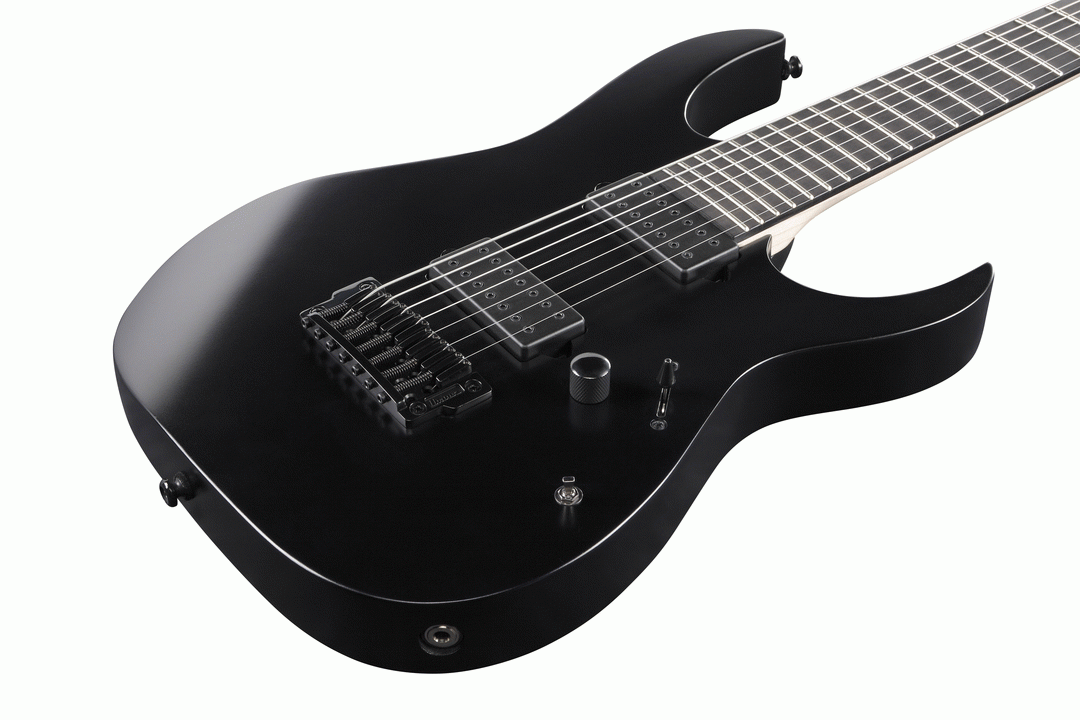 Ibanez RGIXL7 BKF Electric Guitar (Black Flat) — view 4