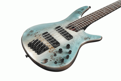 Ibanez SR1605B CHF Premium Electric 5-String Bass (Caribbean Shoreline Flat) — view 4