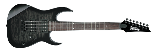 Ibanez GRG7221QA 7 String Electric Guitar Trans Black Sunburst