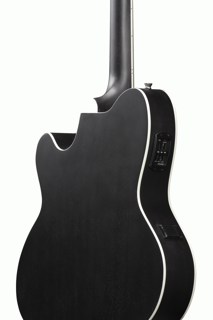 Ibanez TCM50 GBO Acoustic-Electric Guitar (Galaxy Black Open Pore) — view 3