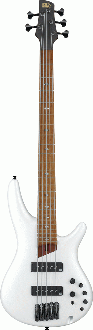 Ibanez SR1105B PWM Premium Electric 5-String Bass (Pearl White Matte)
