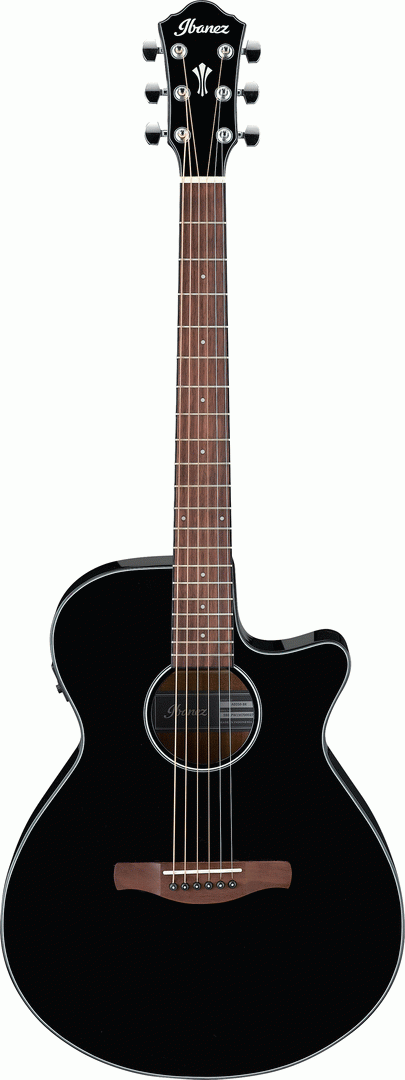 Ibanez AEG50 Acoustic Guitar w/ Cutaway & Pickup (Black High Gloss)