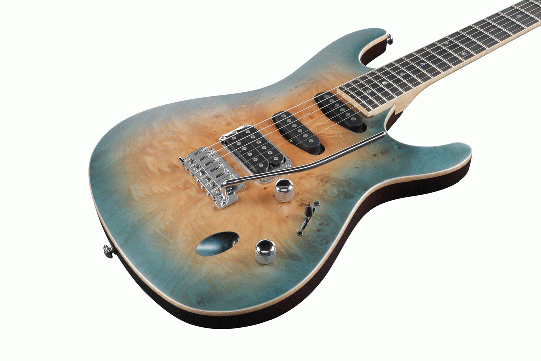 Ibanez SA460MBW SUB Electric Guitar (Sunset Blue Burst) — view 4