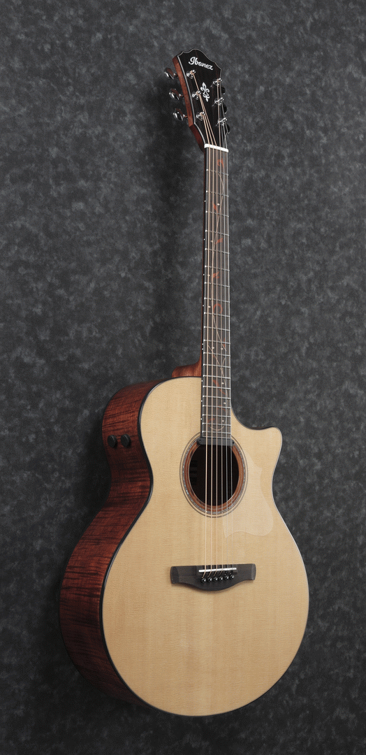 Ibanez AE325 LGS Acoustic/Electric Guitar (Natural Low Gloss) — view 4