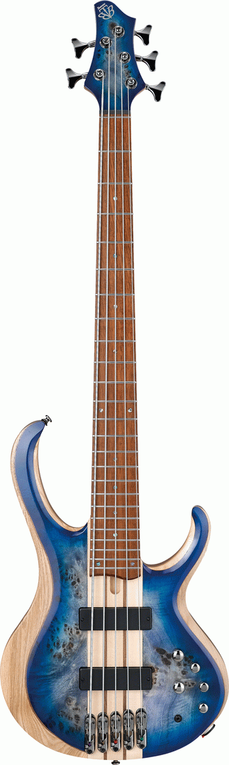 Ibanez BTB845 CBL Electric 5-String Bass (Cerulean Blue Burst Low Gloss)