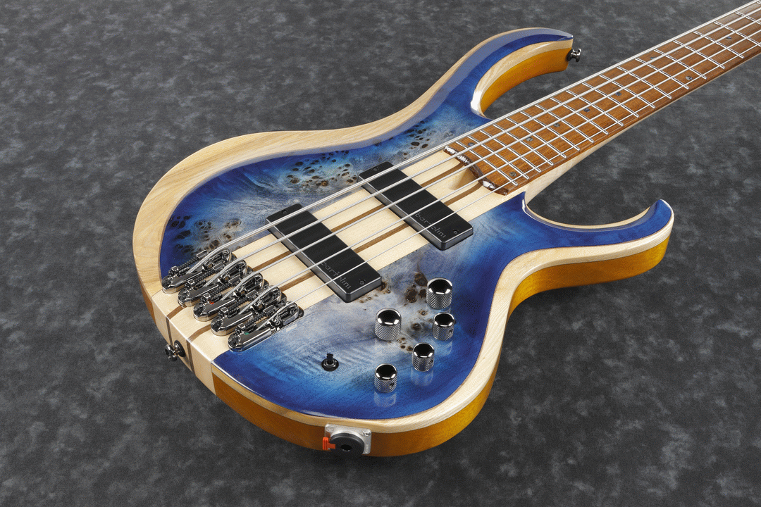 Ibanez BTB845 CBL Electric 5-String Bass (Cerulean Blue Burst Low Gloss) — view 4