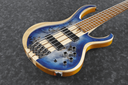 Ibanez BTB845 CBL Electric 5-String Bass (Cerulean Blue Burst Low Gloss) — view 4