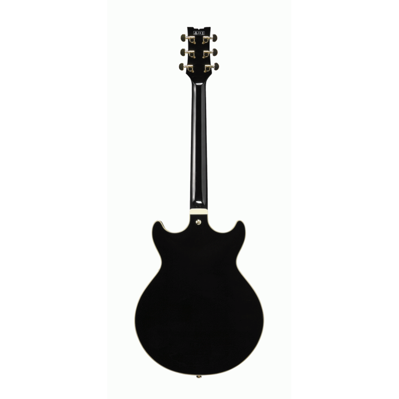 Ibanez AMH90 BK Artcore Electric Guitar in Black — view 2