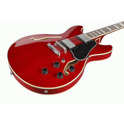 Ibanez AS7312 TCD 12 String Artcore Electric Guitar Transparent Cherry Red — view 6