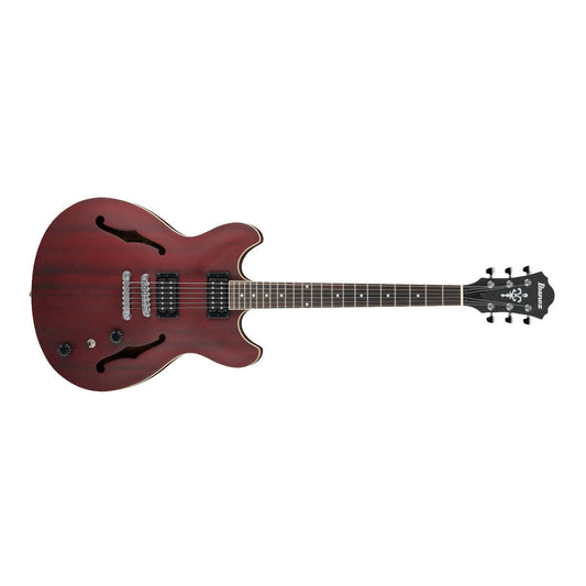 Ibanez AS53 Artcore Electric Guitar Hollow Body Flat Transparent Red - AS53TRF