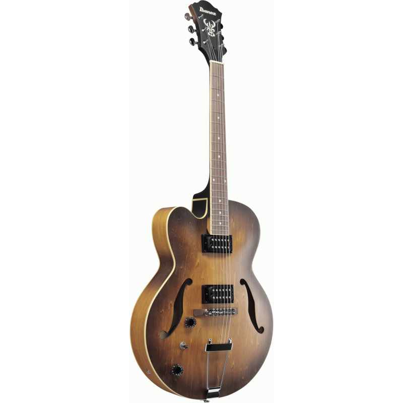 Ibanez AF55L TF Artcore Left-Handed Electric Guitar in Tobacco Flat — view 3