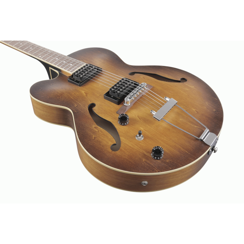 Ibanez AF55L TF Artcore Left-Handed Electric Guitar in Tobacco Flat — view 6