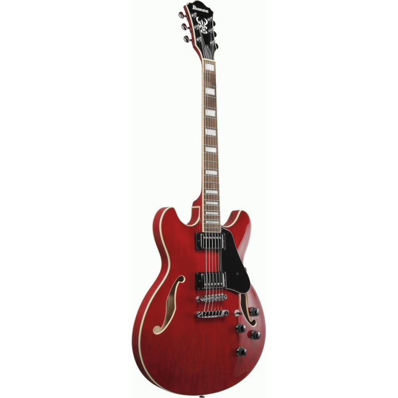 Ibanez AS73 TCD Transparent Cherry Red Semi-Acoustic Guitar — view 3