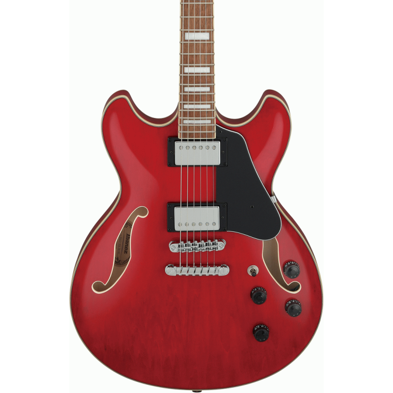 Ibanez AS73 TCD Transparent Cherry Red Semi-Acoustic Guitar — view 4