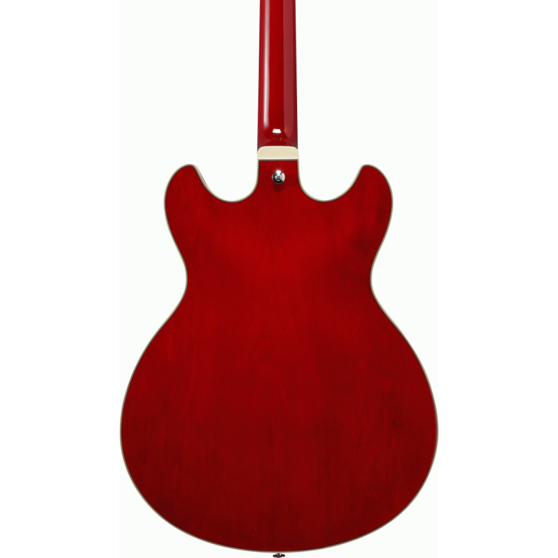 Ibanez AS73 TCD Transparent Cherry Red Semi-Acoustic Guitar — view 5