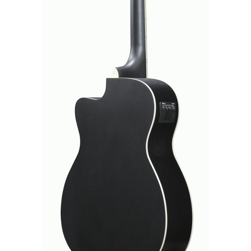 Ibanez PC14MHCE WK Electric Guitar in Weathered Black, Grand Concert Body — view 4