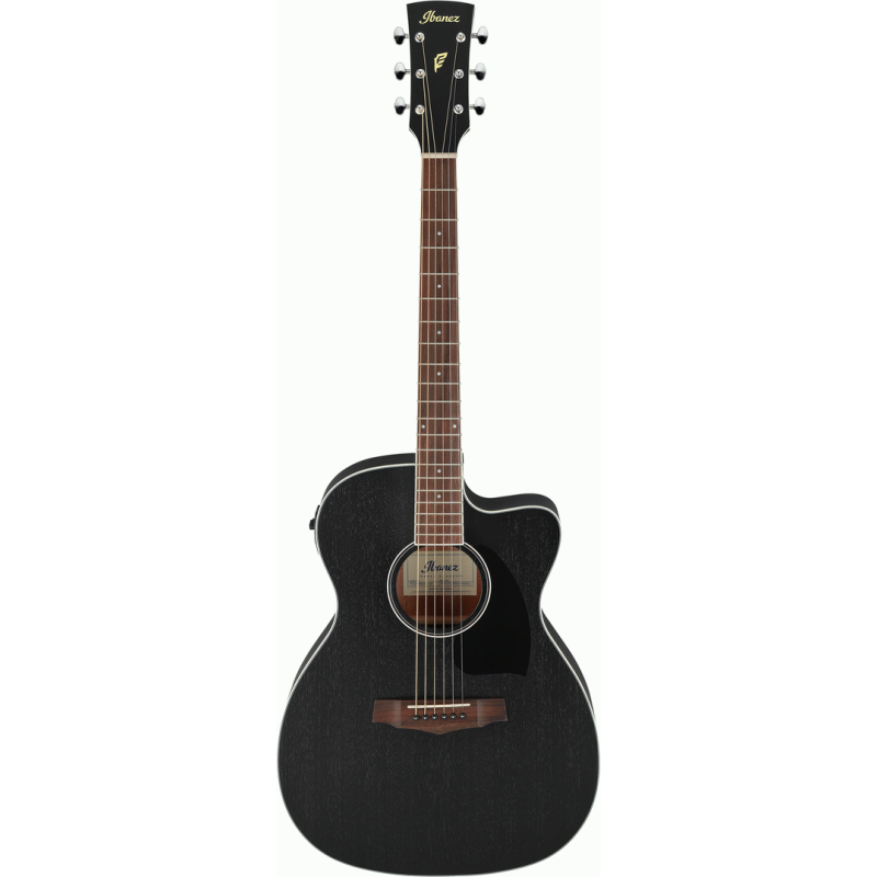 Ibanez PC14MHCE WK Electric Guitar in Weathered Black, Grand Concert Body