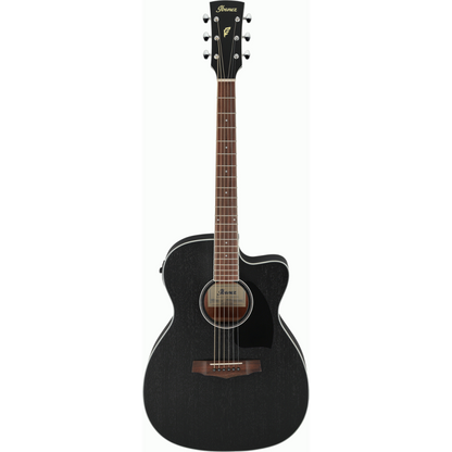 Ibanez PC14MHCE WK Electric Guitar in Weathered Black, Grand Concert Body