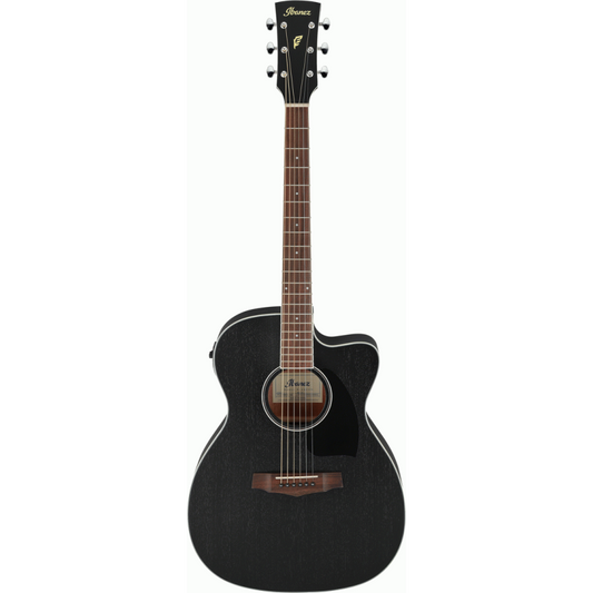 Ibanez PC14MHCE WK Electric Guitar in Weathered Black, Grand Concert Body