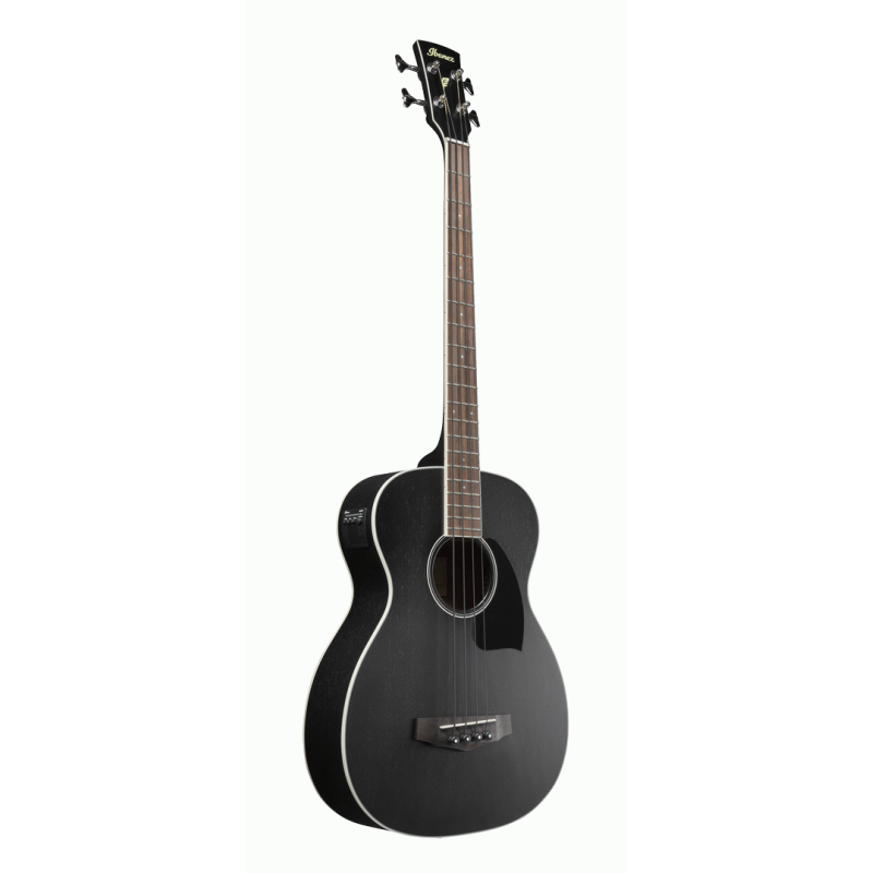 Ibanez PCBE14MH WK Acoustic Bass Guitar - Weathered Black — view 4