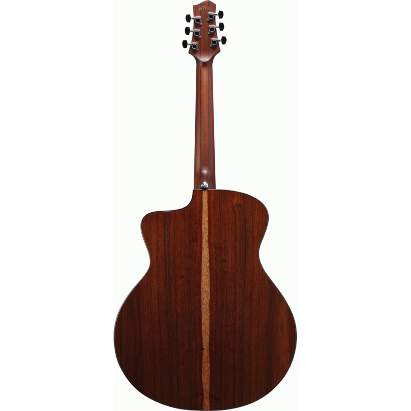 Ibanez JGM10 BSN Jon Gomm Acoustic Guitar with Case - Black Satin Top, Natural High Gloss Back and Sides — view 2