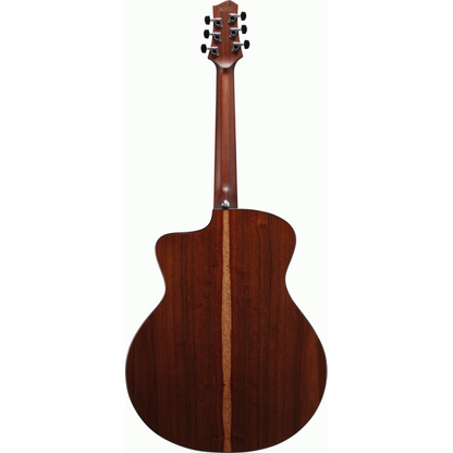 Ibanez JGM10 BSN Jon Gomm Acoustic Guitar with Case - Black Satin Top, Natural High Gloss Back and Sides — view 2