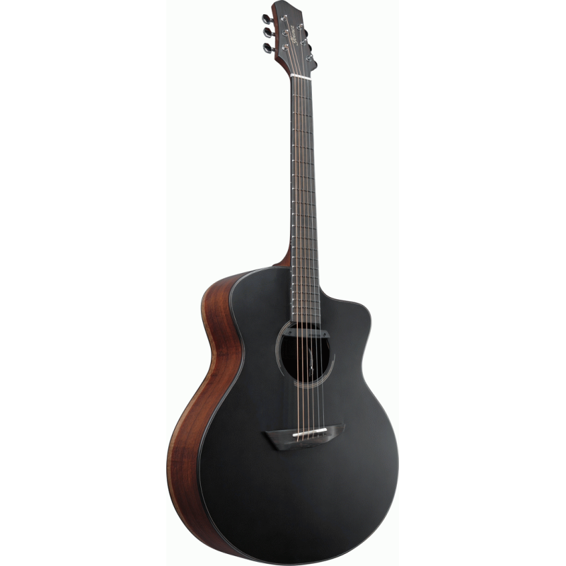 Ibanez JGM10 BSN Jon Gomm Acoustic Guitar with Case - Black Satin Top, Natural High Gloss Back and Sides — view 3