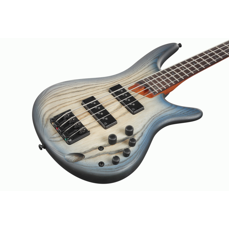 Ibanez SR600E CTF Electric Bass, Cosmic Blue Starburst Flat, 4 String — view 4