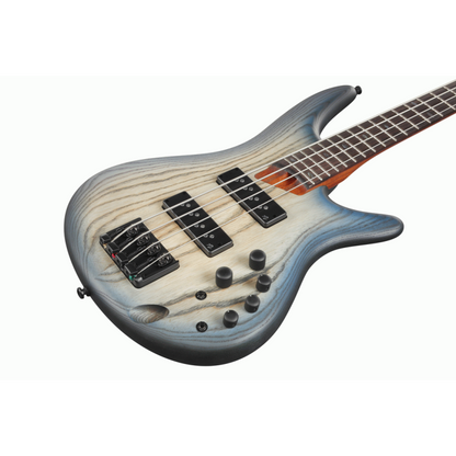 Ibanez SR600E CTF Electric Bass, Cosmic Blue Starburst Flat, 4 String — view 4
