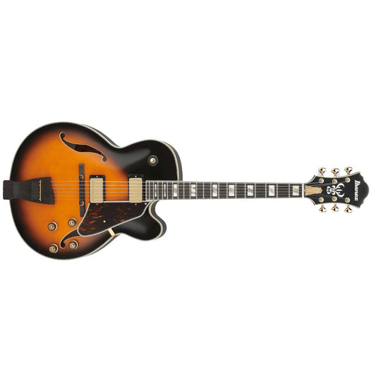 Ibanez AF2000 Prestige Hollow Body Electric Guitar Brown Sunburst w/ Case