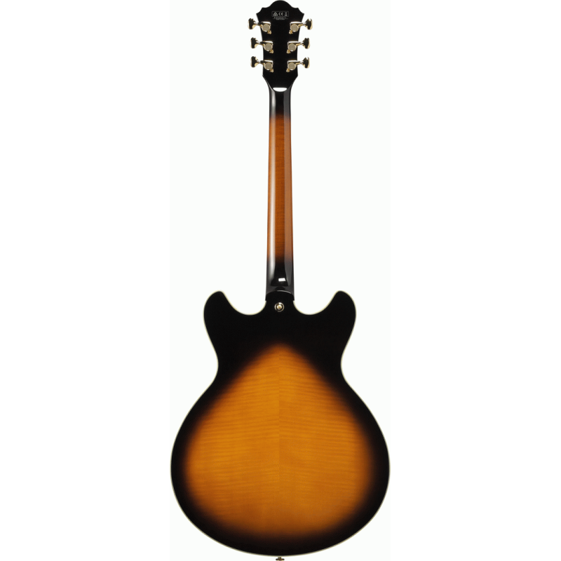 Ibanez AS2000 BS Prestige Electric Guitar with Case - Brown Sunburst — view 2