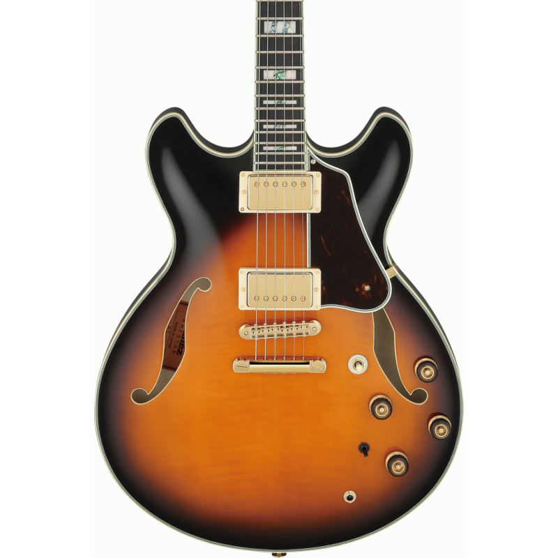 Ibanez AS2000 BS Prestige Electric Guitar with Case - Brown Sunburst — view 4