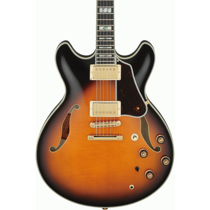 Ibanez AS2000 BS Prestige Electric Guitar with Case - Brown Sunburst — view 4