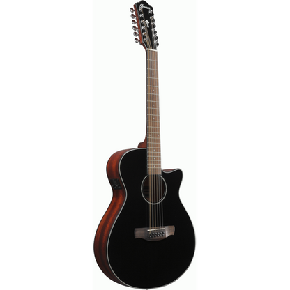 Ibanez AEG5012 BKH 12 String Acoustic Guitar Black High Gloss — view 3