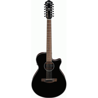 Ibanez AEG5012 BKH 12 String Acoustic Guitar Black High Gloss