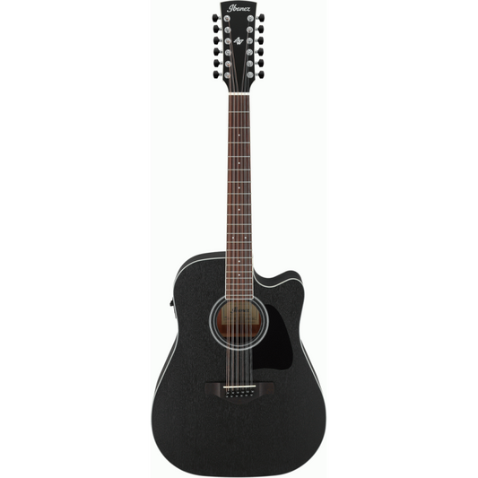 Ibanez AW8412CE WK 12-String Acoustic Guitar in Weathered Black