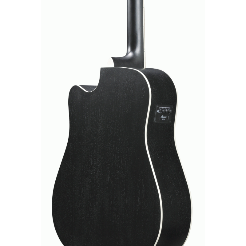 Ibanez AW8412CE WK 12-String Acoustic Guitar in Weathered Black — view 4