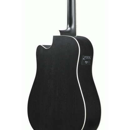 Ibanez AW8412CE WK 12-String Acoustic Guitar in Weathered Black — view 4