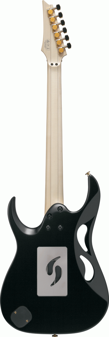 The Ibanez PIA3761 XB Steve Vai Electric Guitar W/Case (Onyx Black) — view 2