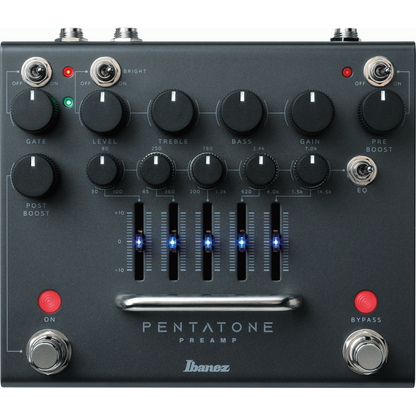 Ibanez PTPRE Pentatone Preamp with 5-Band EQ, Distortion, Noise Gate and Boost Functions — view 5