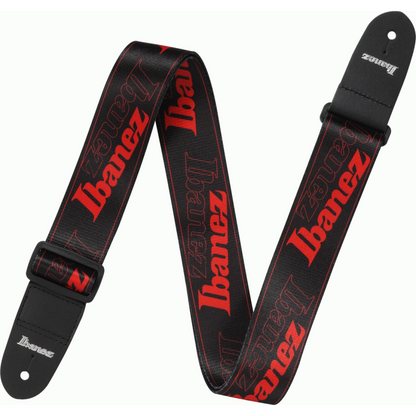 Ibanez GSD50 RD Guitar Strap with Cool Running Pattern