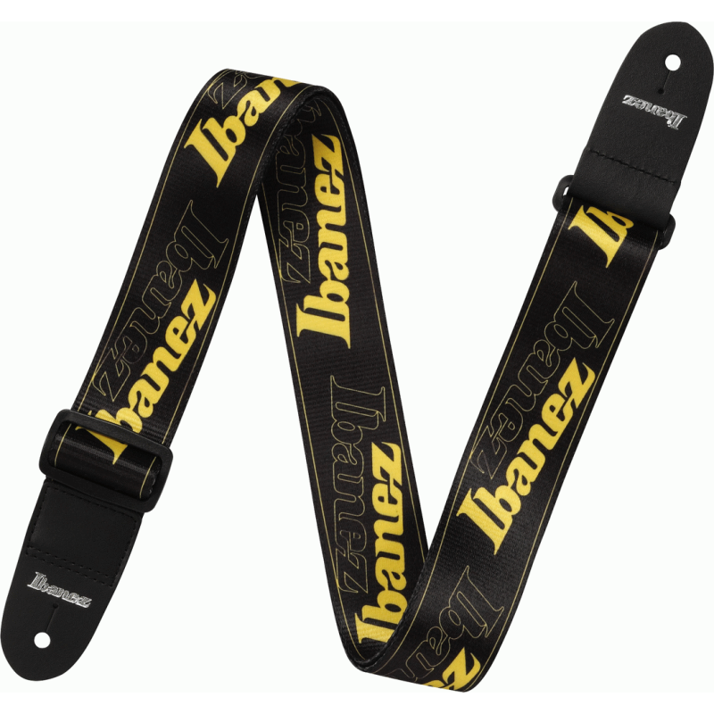 Ibanez GSB50 YE Guitar Strap with Cool Running Pattern