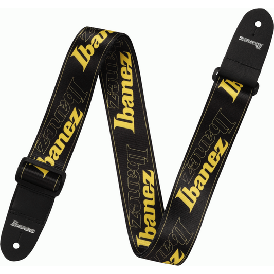 Ibanez GSB50 YE Guitar Strap with Cool Running Pattern